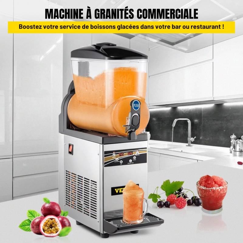 Machine à Granités 15 L | 52 x 21 x 80 cm | 500 W Réfrigération Rapide – Image 2