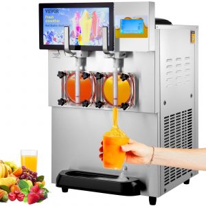 Machine à Granitas Commerciale 2x8L en Inox | Réfrigération Rapide